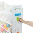 thumbnail image 5 of UNiPLAY Toy Organizer With 12 Removable Storage Bins, Multi-Bin Organizer for Books, Building Blocks, School Materials, Toys with Baseplate Board Frame (White), 5 of 8