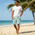 thumbnail image 4 of Cargo Shorts for Men Summer Quick Dry Casual Shorts Drawstring Baggy Comfy Gym Pants Bermuda Soft Sweat Shorts S, 4 of 6