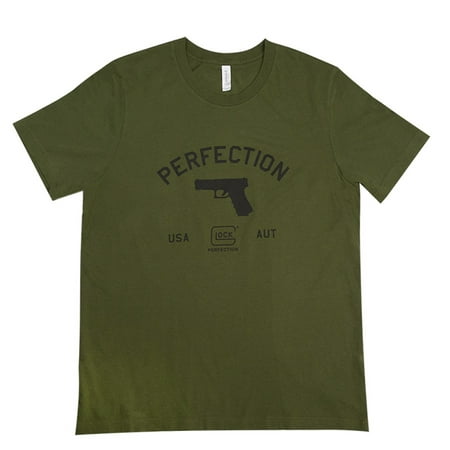 glock oem perfection pistol t-shirt, short sleeve, s, olive drab