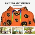 thumbnail image 6 of Hoodies for Women - halloween pumpkins cute Patterns Comfrt Colour Drawstring Women'S Fashion Hoodies & Sweatshirts, Fall Outfits Clothes for Women 2024 Pullover with Kangaroo Pocket, 6 of 7