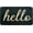 Black Hello, variant on Hello Door Mat Welcome Mats Indoor Outdoor,Rubber Non Slip 30"x17"Durable Floor Mat Non Slip Rug Ultra Absorb Mud Easy Clean Front Doormat for Entryway,Patio,Kitchen and Living Room