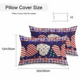 thumbnail image 3 of Waterproof Throw Pillow Covers Set of 2, 20x12 Inch Independence Day Decorative Pillowcases Outdoor Pillow Slip Cushion Covers Set for Couch Tent American Flag Star Blue Red Plaid, 3 of 7