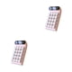 thumbnail image 4 of Matsuzay Calculadora simple Dispositivo de cálculo de papelería para estudiantes Regalo dulce Rosa 2piezas, 4 of 6