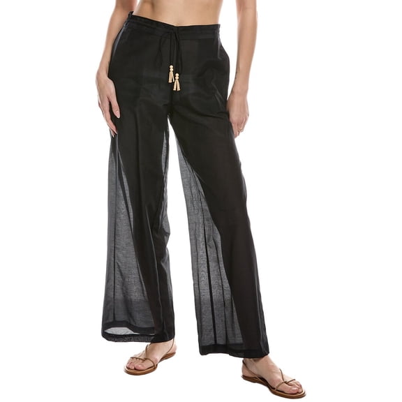 Natori womens Silk-Blend Voile Pant, s, Black