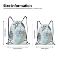 thumbnail image 2 of Saiise Algae Corals and Seashells Pattern Sports Drawstring Backpack - String Swim Gym Bag with Wet Proof Pocket for Women&Men-Medium, 2 of 6