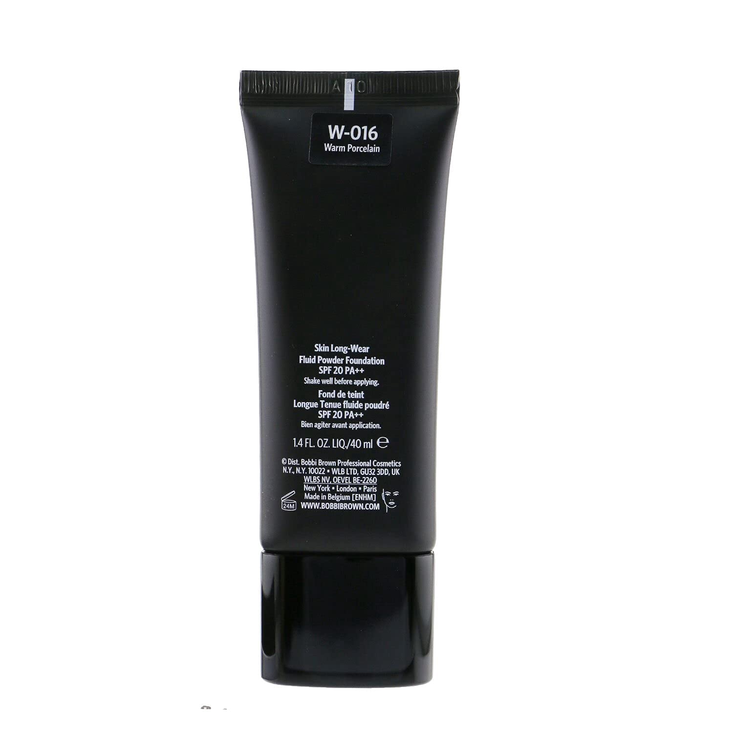 Bobbi Brown Skin Long-Wear Fluid Powder Foundation W-016 Warm Porcelain Spf 20  1.4oz/40ml New