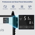 thumbnail image 3 of LIENUIS 110 pt 1300 sq ft Dehumidifier - Automatic Defrost Control, Smart Technology Capable, 3 of 9