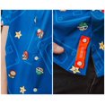 thumbnail image 4 of Oppo Merchandise Group Super Mario Bros. Icons Navy Button-Up Short Sleeve Adult Shirt | Small Unisex, 4 of 7