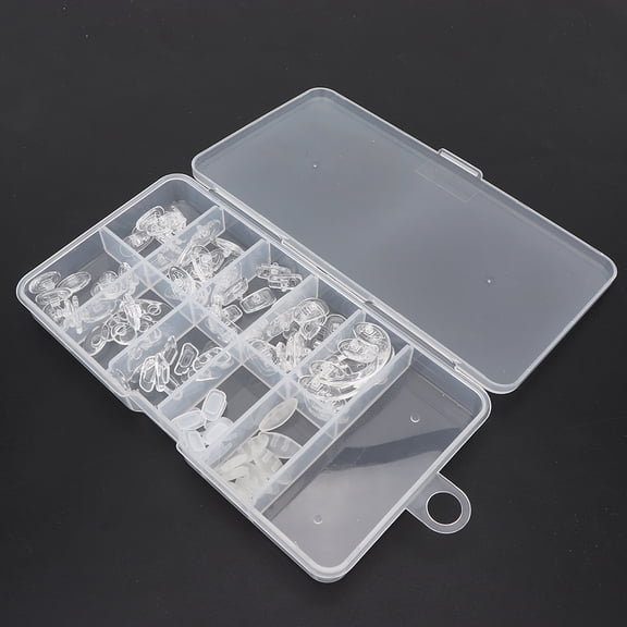 EBTOOLS Ultra-Soft Silicone Nose Pads Screw Tool Kit For Eyeglass Sunglasses Spectacles Repairing,Spectacles Nose Pads,Silicone Eyeglass Nose Pads