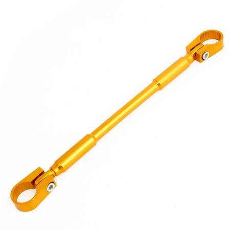 Handle Full Length Reinforcement Rib - Unique Bargains Gold Tone Aluminium Engine Speed Handle Bar Reinforcement for Motorcycle