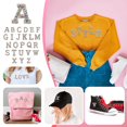 thumbnail image 3 of Burgers Stickers Reusable Stickers for Toddlers Cute Softball Stickers Merchandise Packaging Boxes Photography Light Set Letter Patch Set Of Pearl Rhinestone Shiny Pearl Letter Patch Clothes Applique, 3 of 4