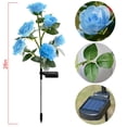 thumbnail image 5 of 2 Pack Solar Lights Outdoor Garden Decor Rose Stake Lights, Waterproof Realistic Artificial Flowers for Outdoor Flower Bed Patio Yard Pathway Memorial Cemetery Grave Decorations, Pink, 5 of 6