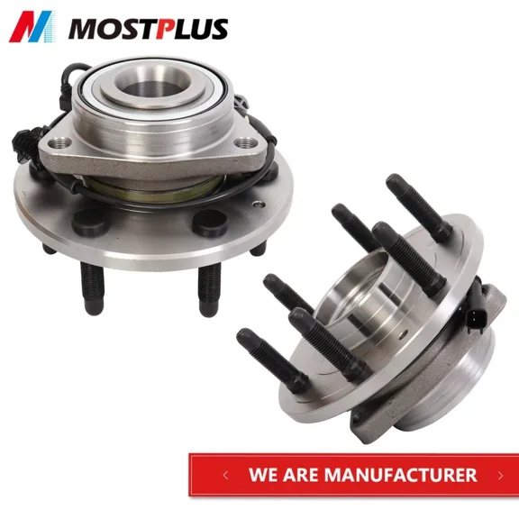 MOSTPLUS Pair Front Wheel Hub Bearings Assembly for 2007-2013 Silverado Sierra 1500 4WD