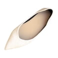 thumbnail image 3 of Women's Wide Width Pointed Toe Flats, Breathable Faux Leather Slip-On Shoes, Comfortable Soft Sole Walking Shoes for Daily Wear, Work, Party - White/Beige, 3 of 10