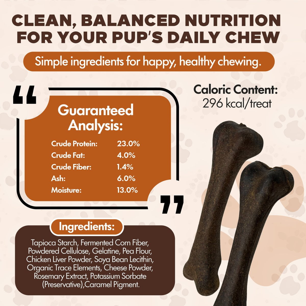 Scoochie Pet Chewka Mixed Variety Pack Bacon, Chicken & Cheese Flavored Plant-Forward Fully Digestible Dog Chew Bone, Medium, 12CT