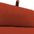 thumbnail image 3 of Jordan Manufacturing Sunbrella 72" x 22" Canvas Terracotta Red Solid Rectangular Outdoor Chaise Lounge Cushion with Ties and Hanger Loop, 3 of 9
