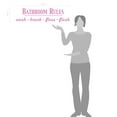 thumbnail image 2 of Bathroom Rules Wash Brush Floss Flush Quote Saying Wall Decal Sticker, 2 of 4