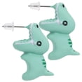thumbnail image 1 of Aretes de Niñas VentDepot Dinosaurio Tuerca Verde Silicona 1Pza, 1 of 3