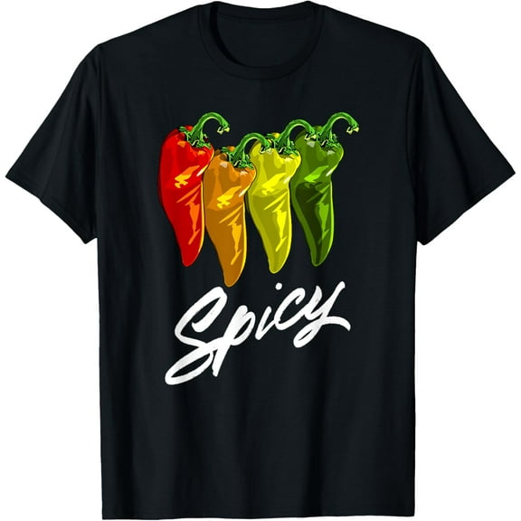 Chili Pepper T-ShirtMen's and women's short-sleeved pure cotton shirts