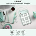 thumbnail image 2 of Mofii X910 2.4G Wireless Keyboard Numeric Keyboard Portable 18 Keys Financial Accounting Office Keyboard Green(Mix, 2 of 8