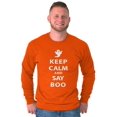 thumbnail image 5 of Keep Calm and Say Boo Halloween Long Sleeve TShirt Men Women Brisco Brands 2X, 5 of 6