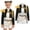 Black, variant on Pop Star Idol Cosplay Outfit 4 Pack, Outfit with Shoulder Accessory Set, Halloween Costume for Anime Singer Masquerade Birthday Party