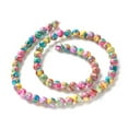 thumbnail image 2 of 5 Strand Assembled Natural Dyed Magnesite Beads Strands Round Colorful 6~6.5mm Hole: 0.5~1mm 63~64pcs/strand 14.84~15.16 inch(37.7~38.5cm), 2 of 3