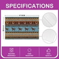 thumbnail image 3 of Horse Placemats Set of 4, Horse Hoof Nail Placemats for Dining Table, Bohemian Folk Style Washable Fabric Decoration Table Mats Placemat 18"x12", 3 of 3