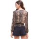 thumbnail image 3 of Blusa Ligera Serpiente Manga Larga Cintura Fruncida Talla Mediano , ,Miley+Molly Miley+Molly M4956RO, 3 of 3