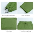thumbnail image 6 of Mens Sweatsuit 2 Piece Casual Solid Hoodie & Sweatpants Set Oversized Minimalist Unisex Streetwear Tracksuit ,Winter Warm Hoodie Athletic Outfits, 6 of 6