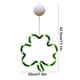 thumbnail image 3 of Lámpara Colgante Led Luminosa con Forma de Trébol | Decoración para El Día de San Patricio | Funciona con Pilas 3 Aaa | Material Abs Verde | Lámpara Colgante con Ventosas | Decoración para Fiestas Ir, 3 of 6