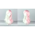 thumbnail image 5 of Unique Bargains Wigs for Women 22" White Pink Curly Wig with Wig Cap, 5 of 6