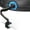 Black, variant on ARES WING Heavy Duty Monitor Arm 40 lbs, Ultrawide Monitor Mount for 13–49 inch Screens, Gas Spring Desk Mount, VESA 75x75/100x100, Black