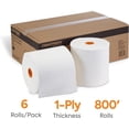thumbnail image 2 of Coastwide Professional Cwjht-Wht Hardwound Paper Towels, 1-Ply, 800 Ft./Roll, 2 of 6