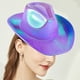 thumbnail image 5 of Xihbxyly Sombrero de Vaquero para Fiesta, Elegante Gorra con Lentejuelas Brillantes, Diseño de Cordón de Tela Suave, Fiesta Temática Del Oeste, Evento de Rodeo, Cosplay de Halloween, Destaca En La Fi, 5 of 7