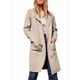 thumbnail image 2 of Abrigo Informal Cómodo de Lana con Solapa para Mujer, Chaqueta Informal de Moda, Abrigo , Ropa de Otoño e Invierno Albaricoque L, 2 of 10