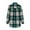 Green, variant on TMOYZQ Womens Long Sleeve Flannel Shirts Plaid Flannels Lapel Button Down Shacket Jacket Casual Boyfriend Blouse Tops Fall Clothes Outfits 2024 with Pocket