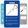 thumbnail image 2 of Petbobi Dog Tie Out Stake , Heavy Duty Dog Anchor for Small to Large Dogs Up to 120lbs, Orange, 16'', 2 of 7