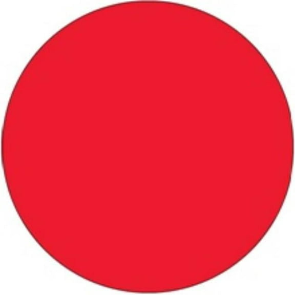 Tape Logic Removable Labels, 3/4" Circles, Fluorescent Red, 500 /RL (DL1388FR)