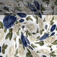 thumbnail image 6 of Navy Blue White Floral Cloth Napkins, Farmhouse Flowers Botanical Leaf Washable and Reusable Dinner Napkins Set of 4, Table Napkin for Kitchen Party Birthday Wedding Hotel Housewarming 20"x20", 6 of 9