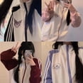 thumbnail image 2 of Sanrio-uniforme de béisbol de Hello Kitty, chaqueta de cuello alto con cremallera, estilo universitario, Kawaii, informal, deportivo, Kuromi, dibujos animados, 2 of 4