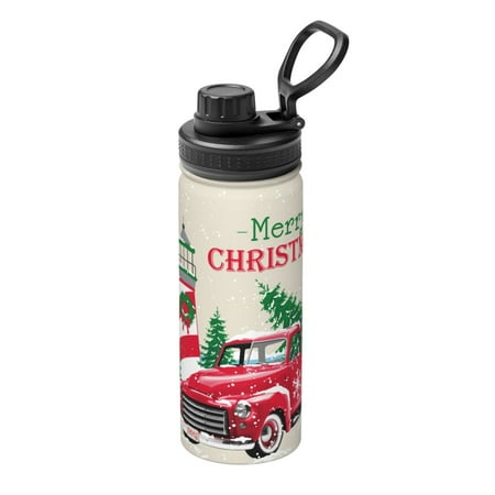 

Ocsxa Merry Christmas 1 Print 18oz Stainless Steel Water Bottle Unisex Water Bottle Insulated Sports Water Cup Flask for Cold Water Drinks/Sports/Travel/Car/School