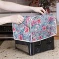 thumbnail image 2 of Yuyamidu Rose Flower Toaster Cover 2 Slice Foldable Bread Maker Dust Protective Cover Stain Resistant Wide Slot Kitchen Appliance Cover Microwave Oven Dustproof Cover, 2 of 7