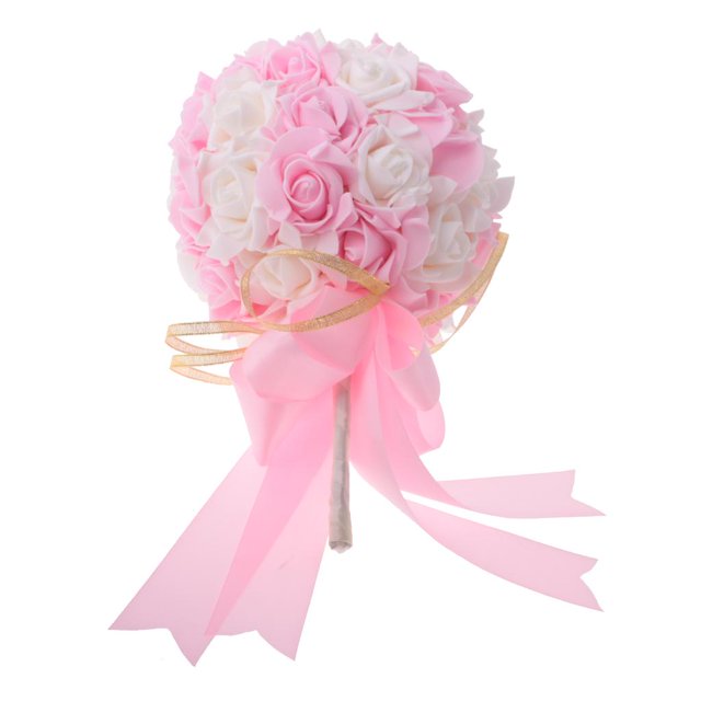 Ramo Nupcial de de de Artificial de con La Decoración de de rosado Macarena Ramo de novia de novia