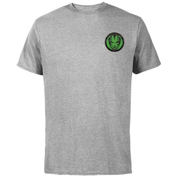 Marvel Studios Secret Invasion Skrull Icon Chest Disney  - Short Sleeve Cotton T-Shirt for Adults - Customized-Athletic Heather