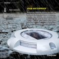 thumbnail image 3 of Solar Deck Lights Driveway Solar Lamp Outdoor LED Light Waterproof for Garden Dock Pathway Yard 4 Pack (Blue), 3 of 5