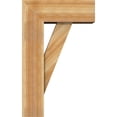 thumbnail image 3 of Ekena Millwork 8"W x 20"D x 32"H Traditional Block Rough Sawn Bracket w/ Offset Brace, Western Red Cedar, 3 of 25