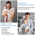 thumbnail image 4 of WaaHome First Fathers Day Cards - Happy First Father's Day Gifts Card with Envelope First Time Dad Fathers Day Gift for New Dad from Wife Baby Girl Boy, 4 of 7