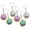 6pcs B, variant on Cute Mini Dumpling Keychain – Adorable Cartoon Pendant for Backpacks, Keys & Bags, Kids & Gifts, Soft & Durable