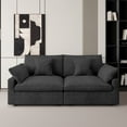 thumbnail image 1 of The Magic Home Cloud Modular Linen Sectional Sofa, Black, 1 of 14